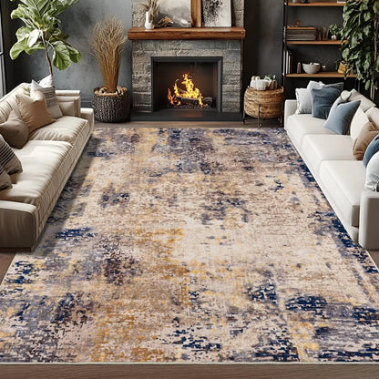 Modern Abstract Area Rug, Non Slip, Waterproof, Easy To Clean