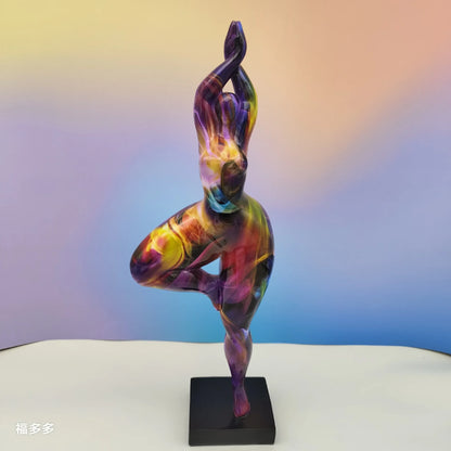 Abstract, Modern Female Yoga Sculpture
