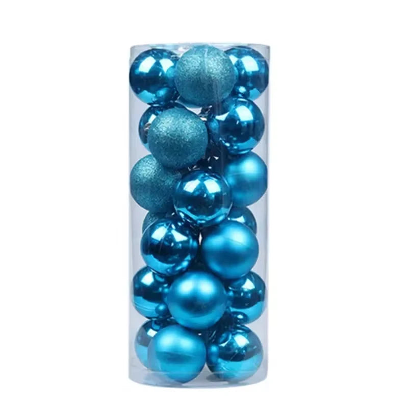 24 Piece 3 Or 4 cm Round Christmas Ornaments