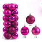 24Pcs 3/4/6CM Christmas  Tree Pendant Ornaments