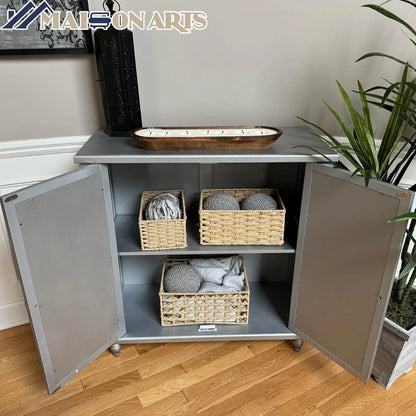 Modern Decorative Storage Cabinet, Adjustable Shelves