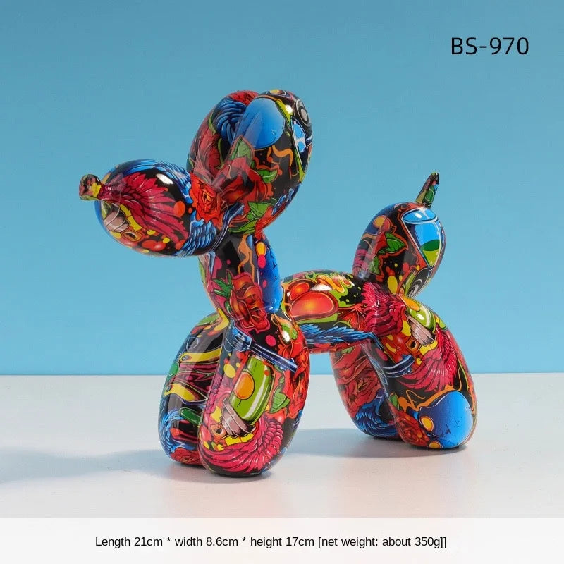Modern Graffiti Art Balloon Dog Scupture
