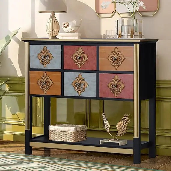 Modern Decorative Storage Cabinet, Adjustable Shelves