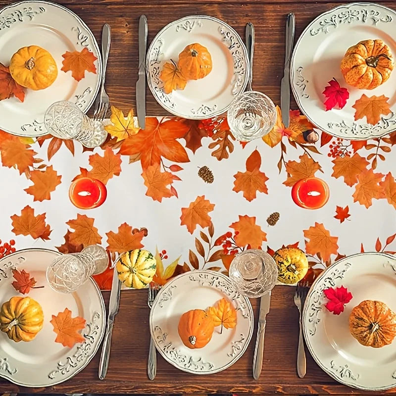 Thanksgiving Table Runner, Autumn Leaves