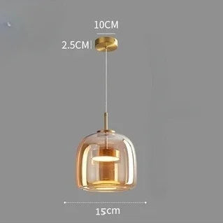 Modern Hanging Glass Pendant Lights for Kitchen Dining Room Living Room