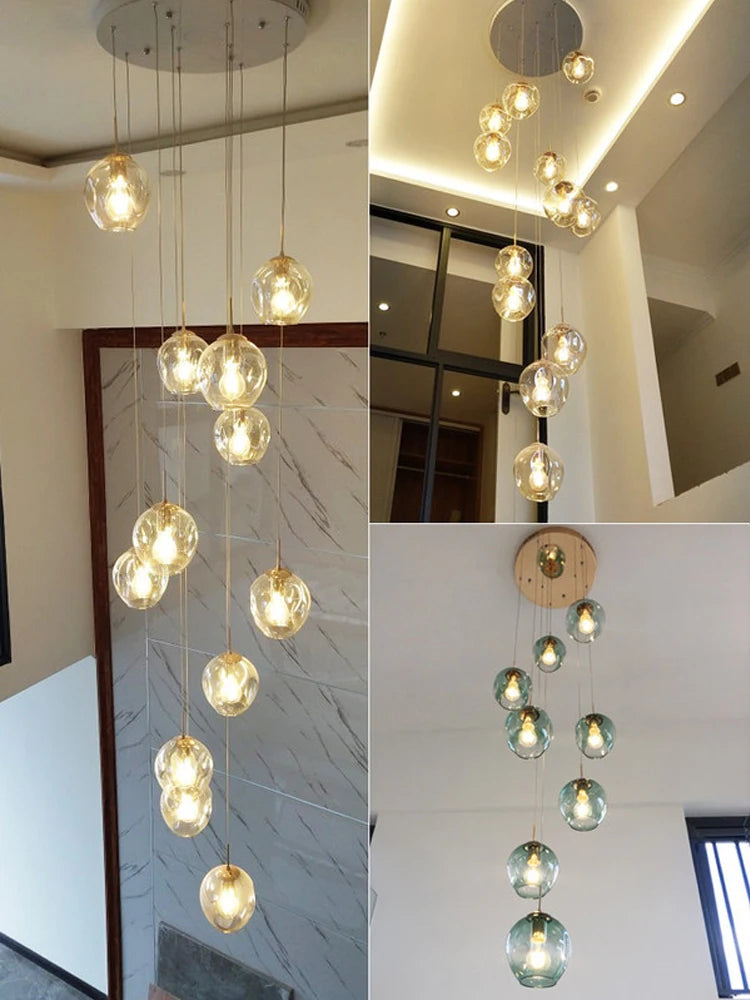 Modern Luxury Spiral Chandelier