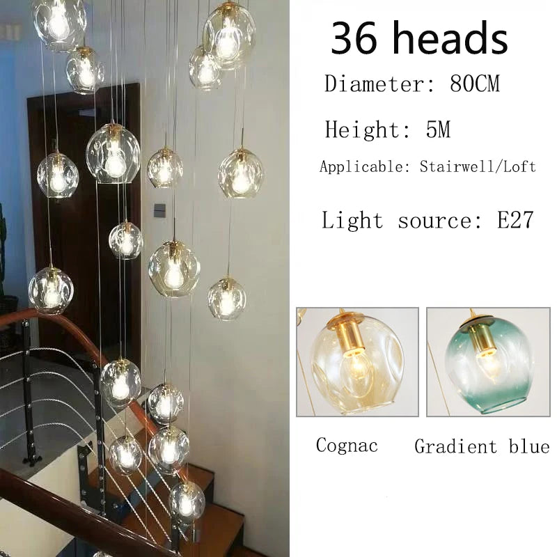 Modern Luxury Spiral Chandelier