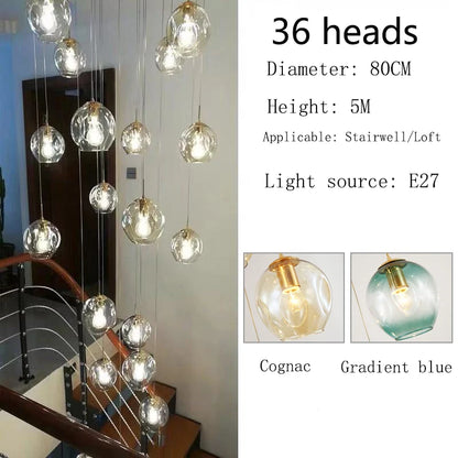 Modern Luxury Spiral Chandelier