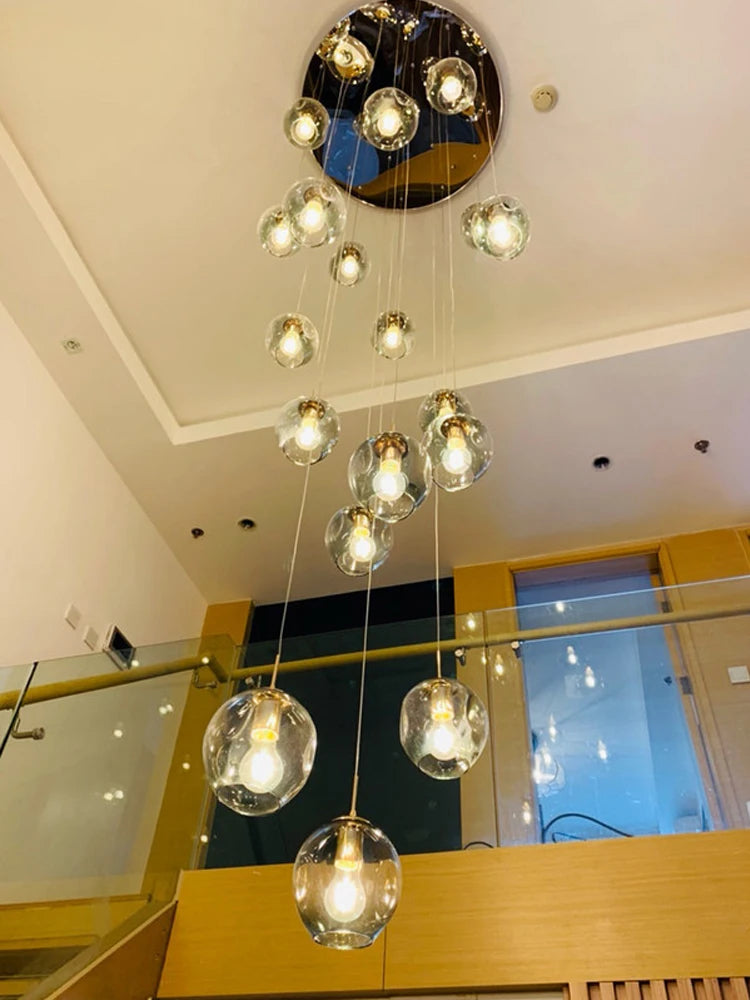 Modern Luxury Spiral Chandelier