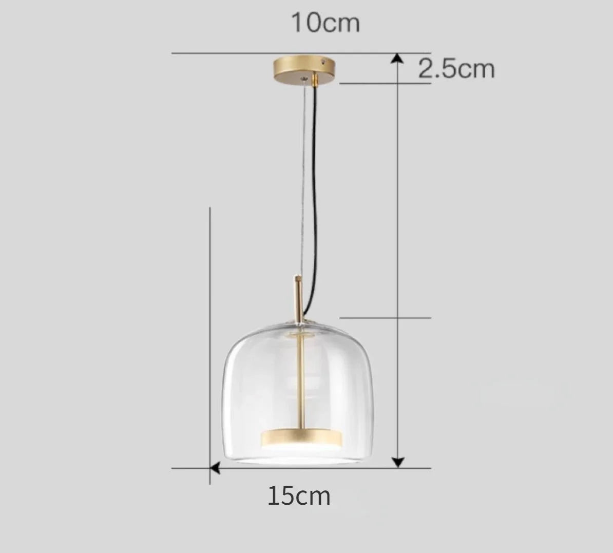 Modern Hanging Glass Pendant Lights for Kitchen Dining Room Living Room