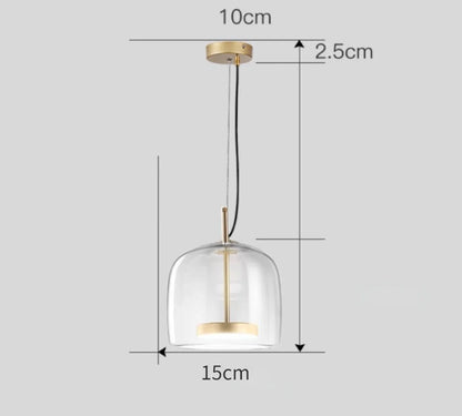 Modern Hanging Glass Pendant Lights for Kitchen Dining Room Living Room