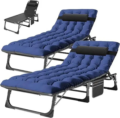 Light Weight Portable Tanning Lounge Chair Set Of 2
