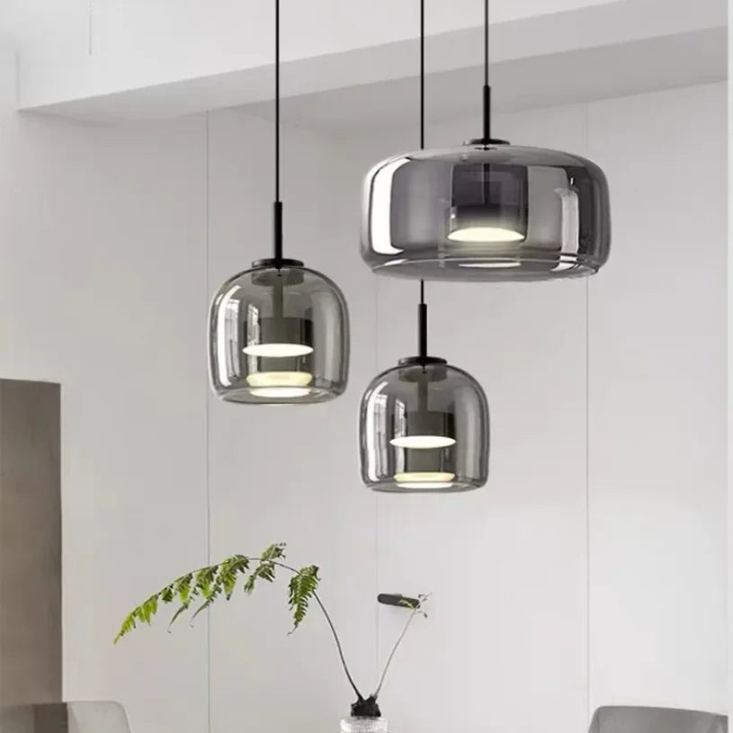 Modern Hanging Glass Pendant Lights for Kitchen Dining Room Living Room