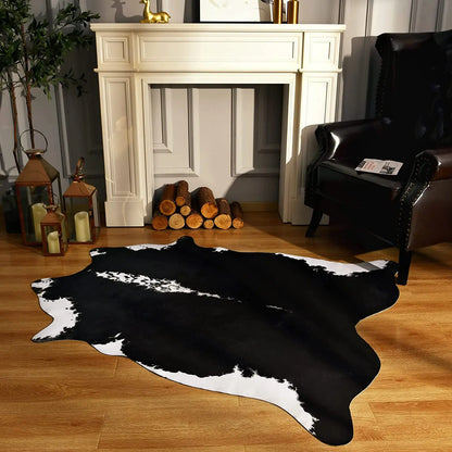 American Style Faux Fur Animal Print Rug