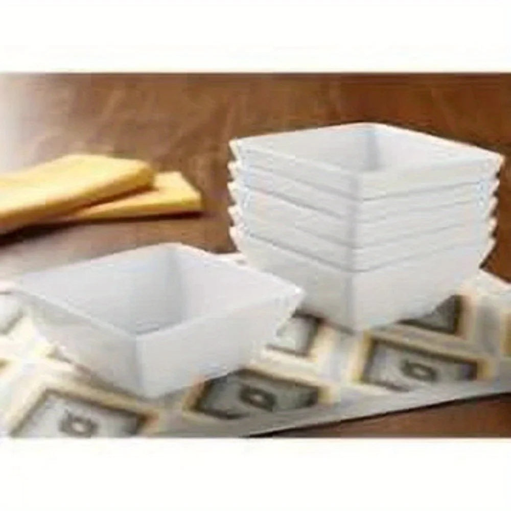 16 Piece Square White Porcelain Dinnerware Set