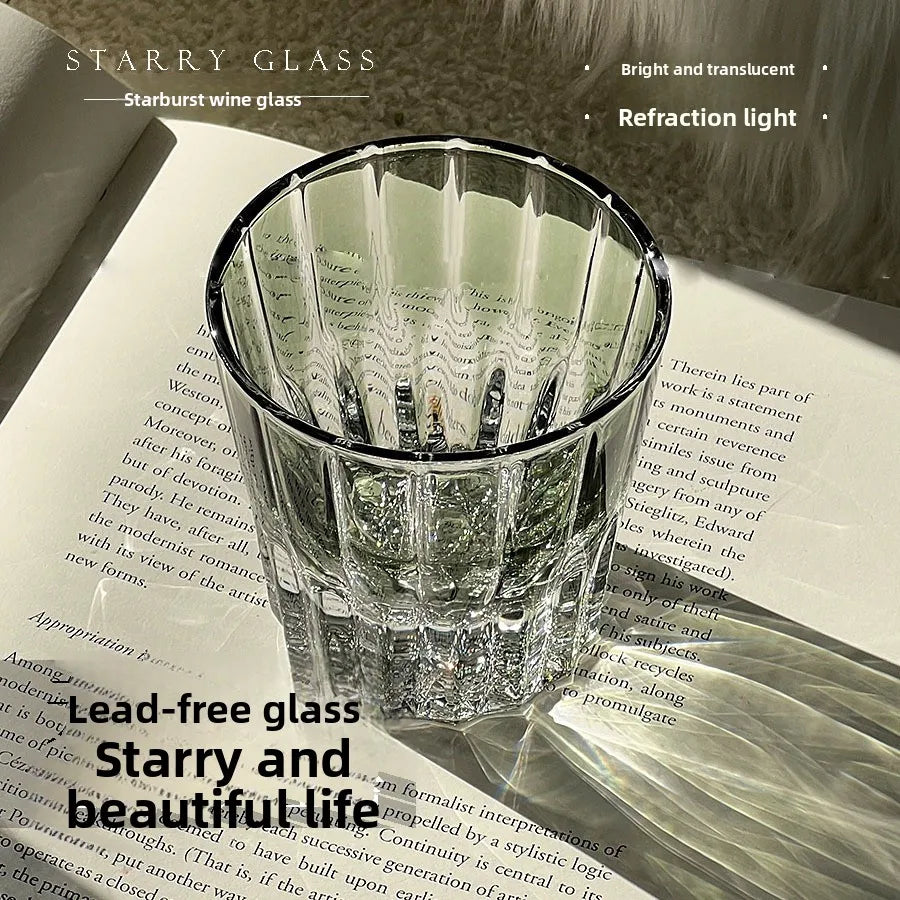 s
Elegant Crystal Whiskey Glass Clear/Black/Green/Orange/Purple/Blue Available Handwash