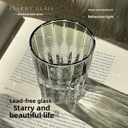 s
Elegant Crystal Whiskey Glass Clear/Black/Green/Orange/Purple/Blue Available Handwash