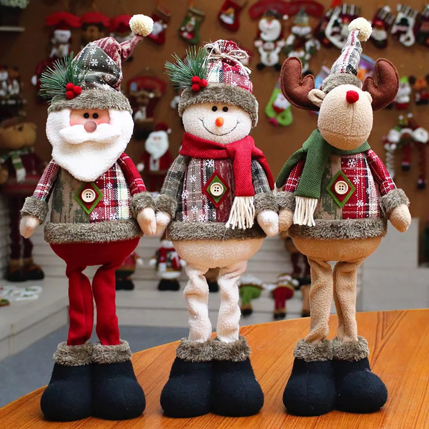 Standing Christmas Santa/Snowman/Reindeer Decorations