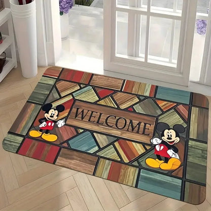 Mickey Mouse Non Slip Fade Resistant Absorbent Welcome Mat