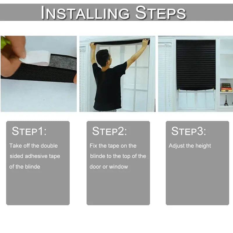 Self Adhesive Folding Curtain For Living Room