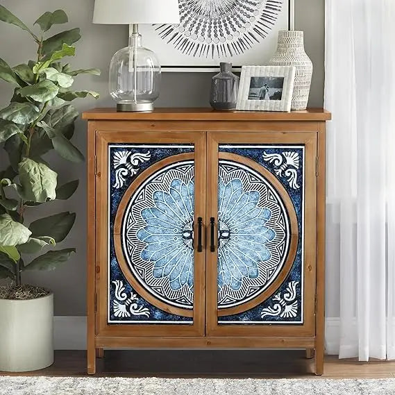 Modern Decorative Storage Cabinet, Adjustable Shelves