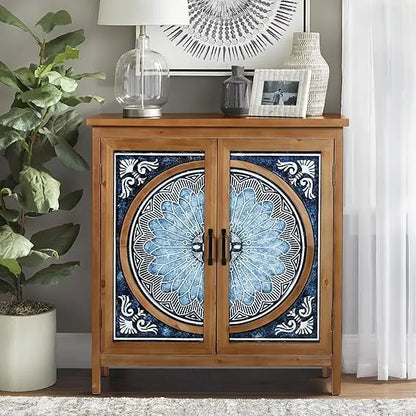 Modern Decorative Storage Cabinet, Adjustable Shelves