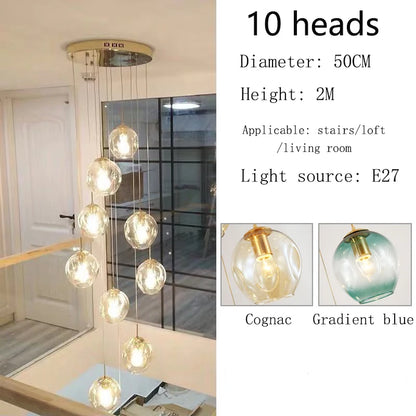 Modern Luxury Spiral Chandelier