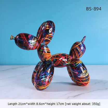 Modern Graffiti Art Balloon Dog Scupture