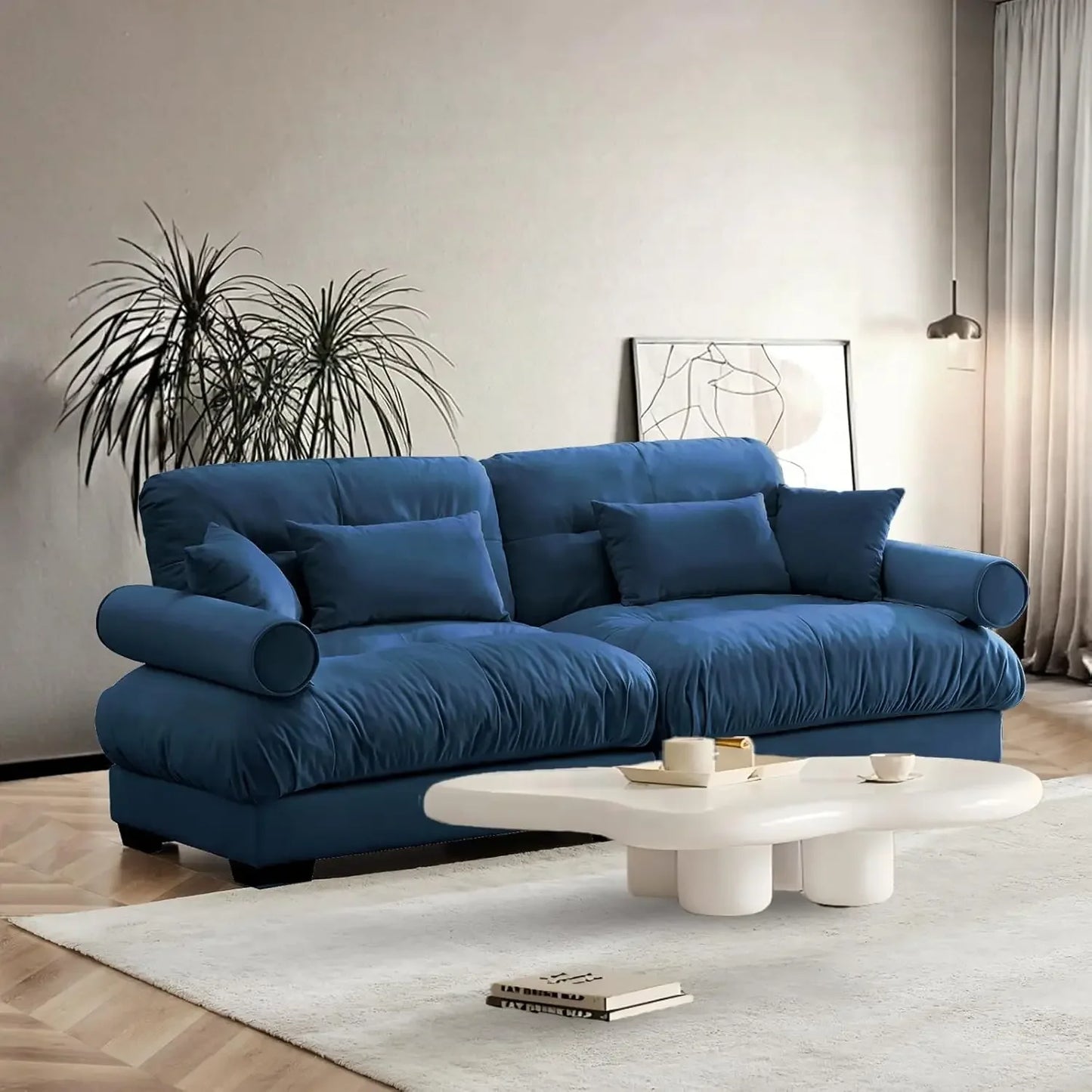 Modern Velvet  Loveseat