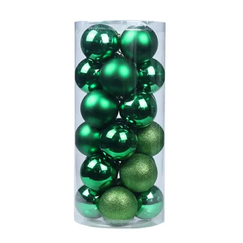 24 Piece 3 Or 4 cm Round Christmas Ornaments