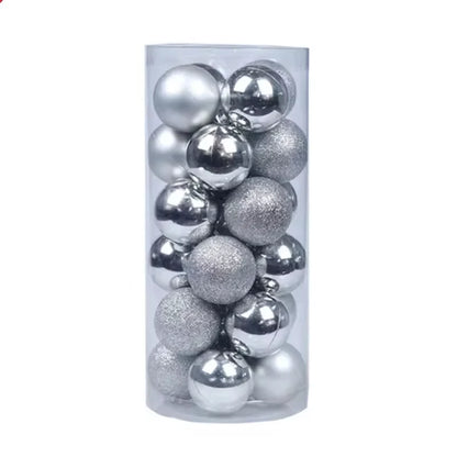 24 Piece 3 Or 4 cm Round Christmas Ornaments