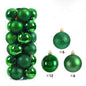 24Pcs 3/4/6CM Christmas  Tree Pendant Ornaments