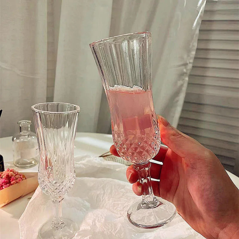 4Piece Elegant Etched Barware Handwash