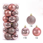 24Pcs 3/4/6CM Christmas  Tree Pendant Ornaments