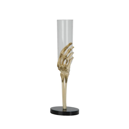 Halloween Goblet Skeleton Hand Arm Design Plastic Champagne Flutes