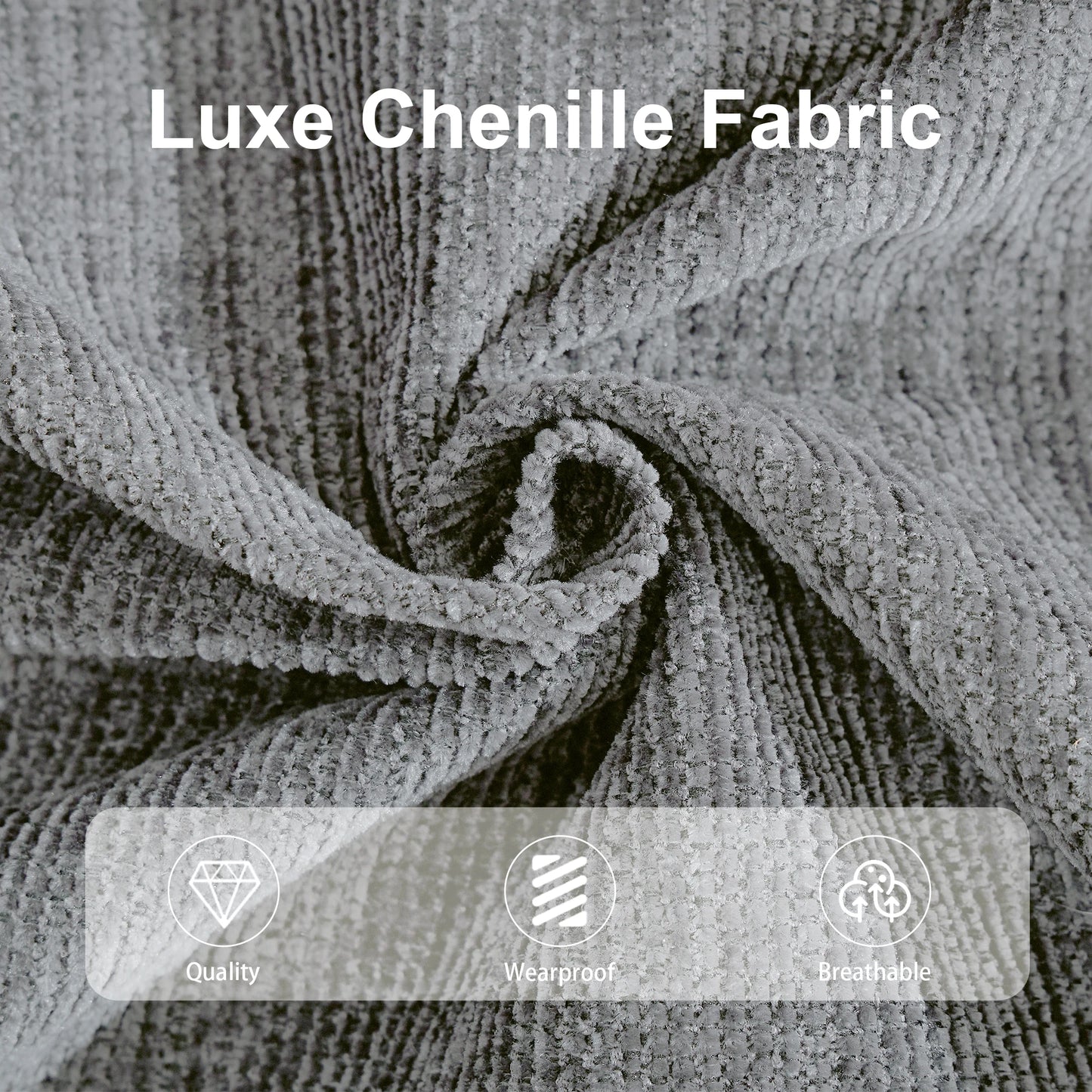 89 inch Cloud Couch Sofa, Chenille, Modern 3 Seater Sofas