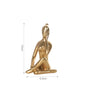 Modern, Stylish Female Yoga Sculpture, Resin, 12 Different Poses