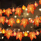 Fall/Thanksgiving Pumpkin Maple Leaf String Lights