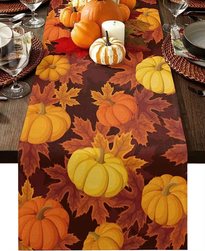 Fall/Thanksgiving Linen Table Runner