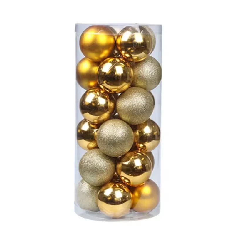 24 Piece 3 Or 4 cm Round Christmas Ornaments