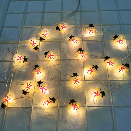 LED Santa/Snowman/Reindeer/Christmas Tree String Lights, !0/20 Lights