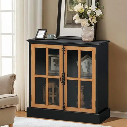 Modern Decorative Storage Cabinet, Adjustable Shelves