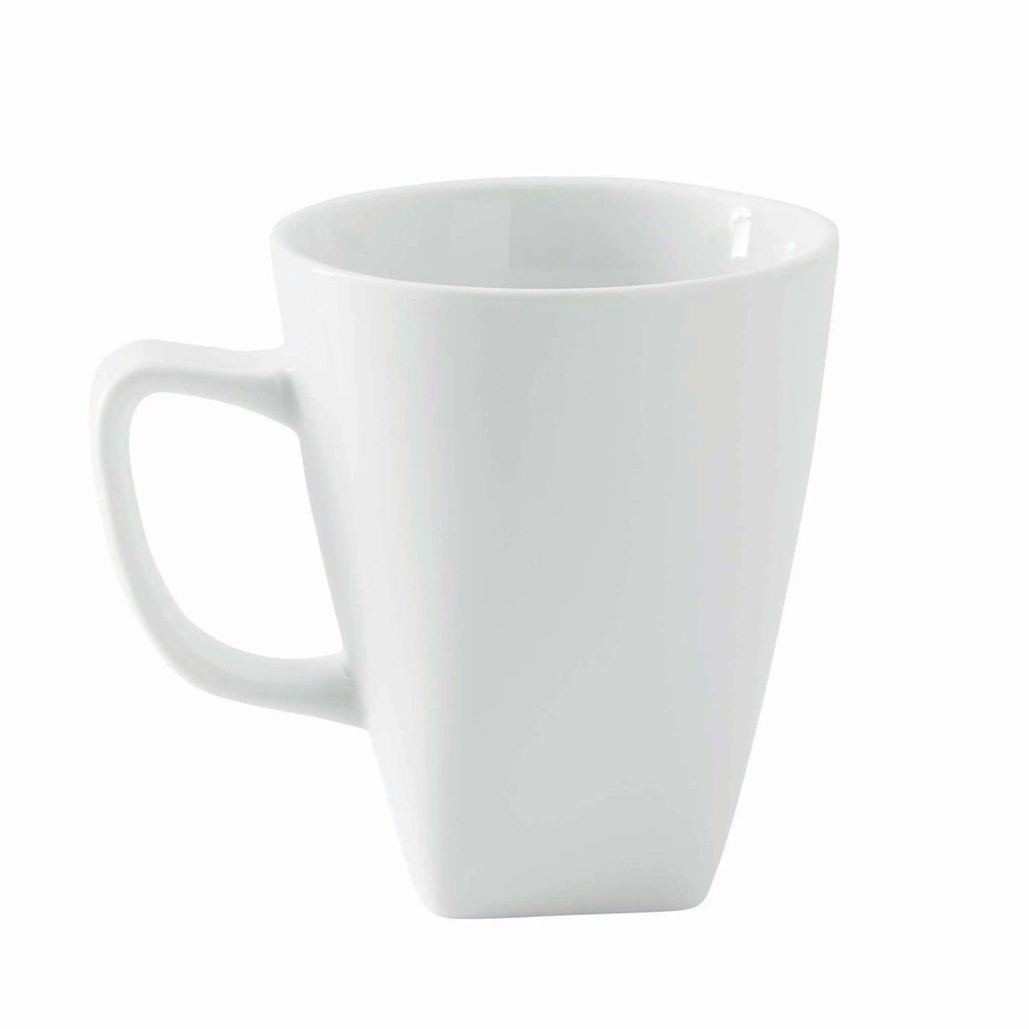 16 Piece Square White Porcelain Dinnerware Set