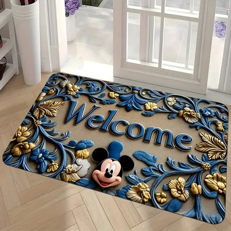 Mickey Mouse Non Slip Fade Resistant Absorbent Welcome Mat