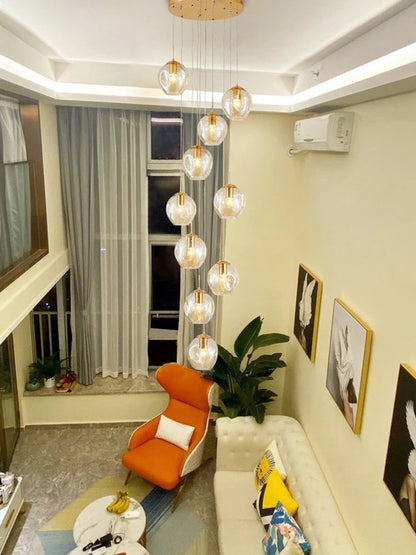 Modern Luxury Spiral Chandelier