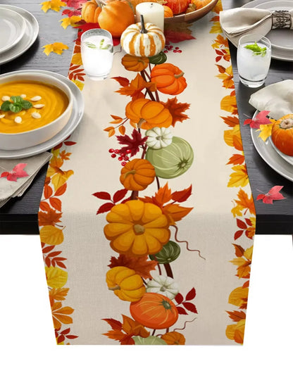 Fall/Thanksgiving Linen Table Runner