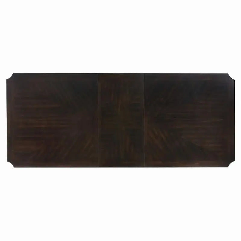 96-inch Dark Cherry Finish Double Pedestal Dining Table with Extension Leaf - Wooden Furniture
