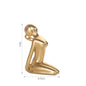 Modern, Stylish Female Yoga Sculpture, Resin, 12 Different Poses