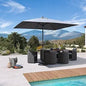 10' x 10' Square UV Resistant Outdoor Aluminum Patio Umbrella