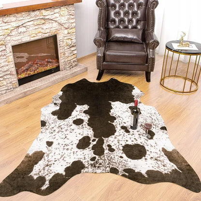 American Style Faux Fur Animal Print Rug